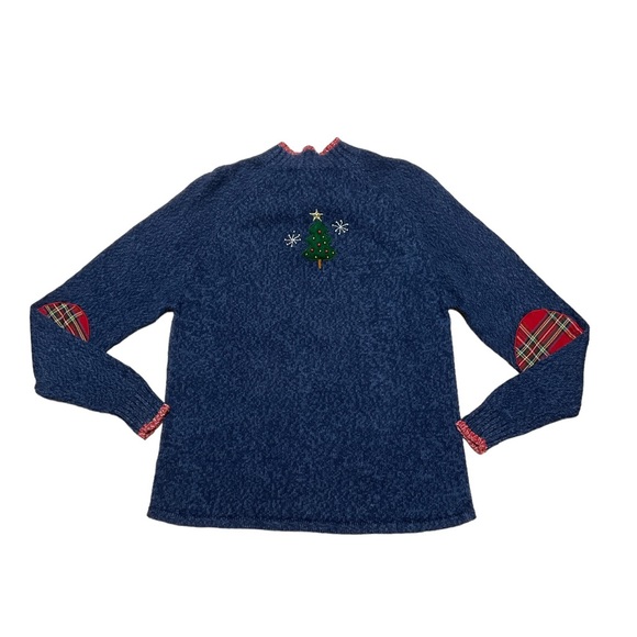 Vintage Tiara International Christmas Collection Quarter Zip Sweater Women’s M - Picture 3 of 11